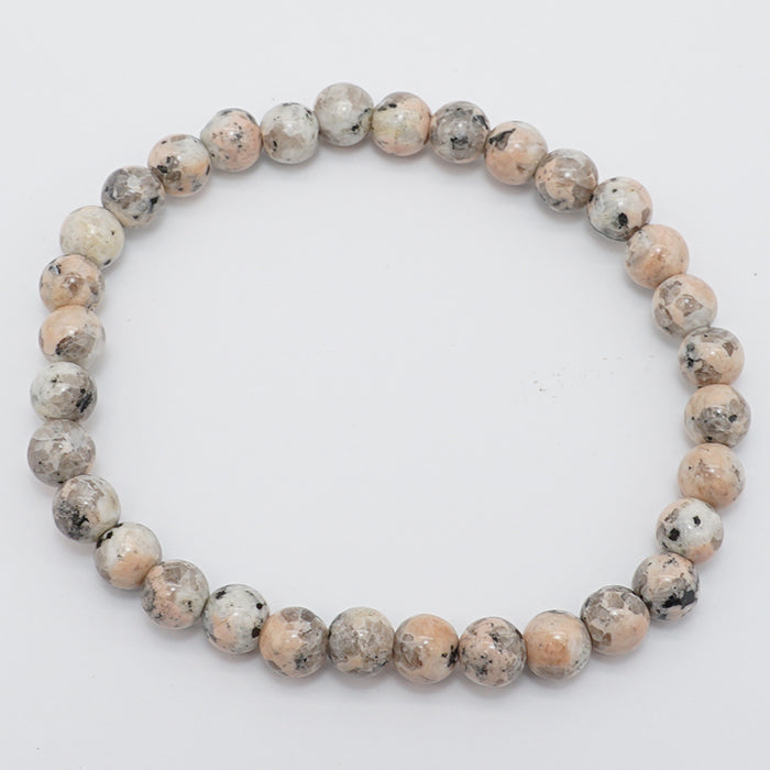 Japanese Stone - Pink Royalmicait 6mm bracelet made in japan