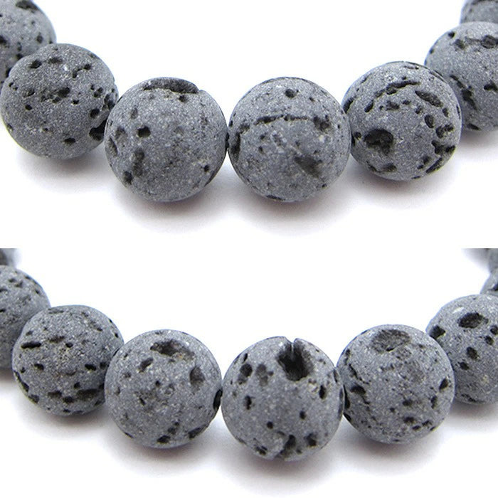 Japan Stones : PRINCESS IWANAGA Lava Stone 10mm bracelet natural stones Health wealth stones