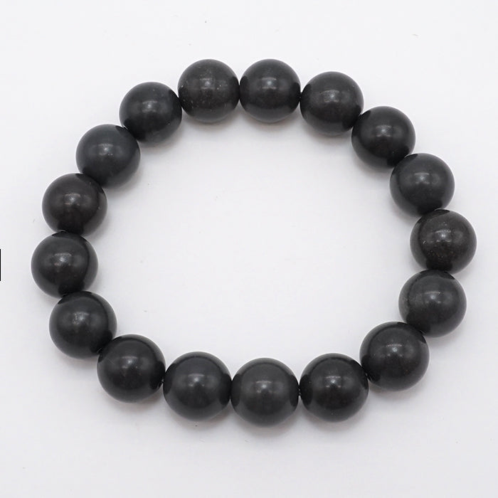 Japan Stones : Nachi Guro 12mm bracelet natural stones Health wealth stones