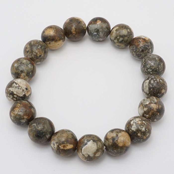 Japan Stones : Kiso Stone 12mm bracelet natural stones Health wealth stones