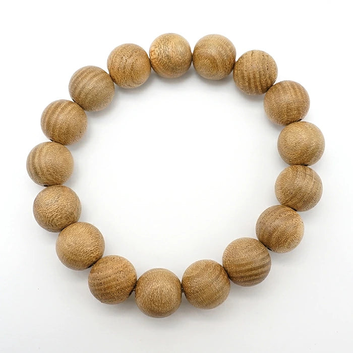 Jindai Elm 12mm - Japanese precious wood - Bracelet natural stones Health tree stones