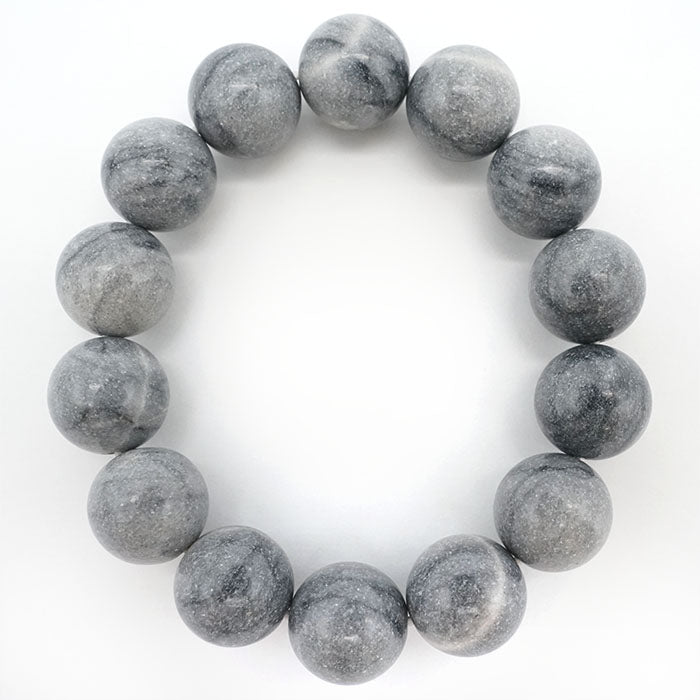 Japan Stones : Karst Stalactite 16mm bracelet natural stones Health wealth stones