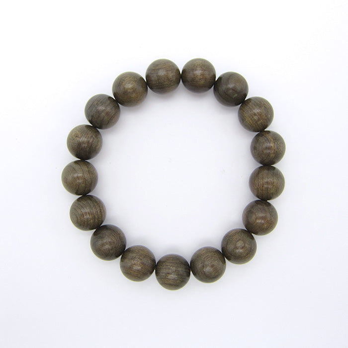 Jindai Cedar 12mm - Japanese precious wood - bracelet natural stones Health wealth stones