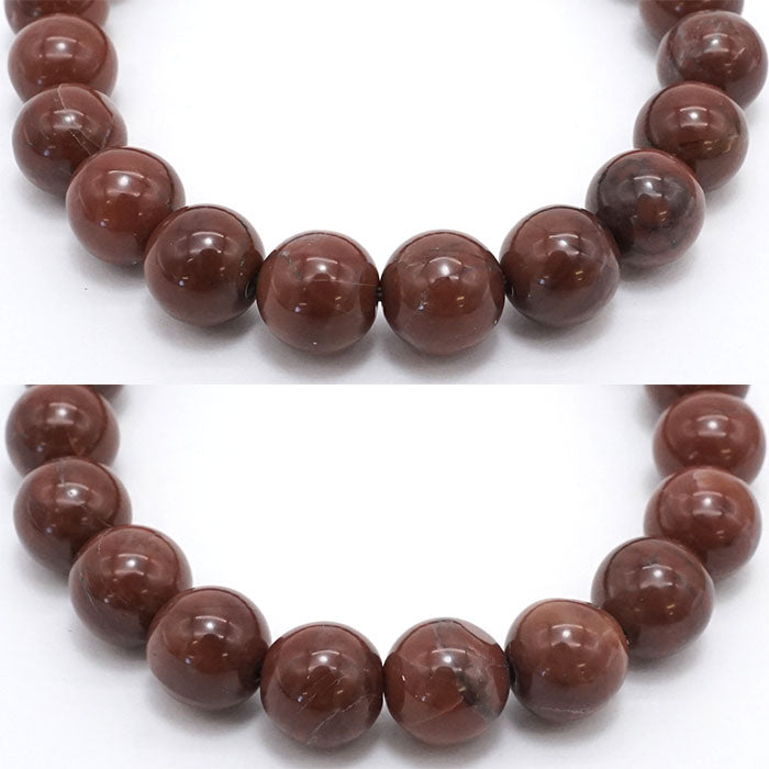 Japan Stones : Hokkaido red Stone - 10mm bracelet natural stones Health wealth stones