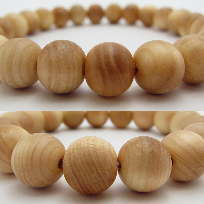 Yoshino Cypress 8mm bracelet -Japanese precious wood - natural stones Health wealth