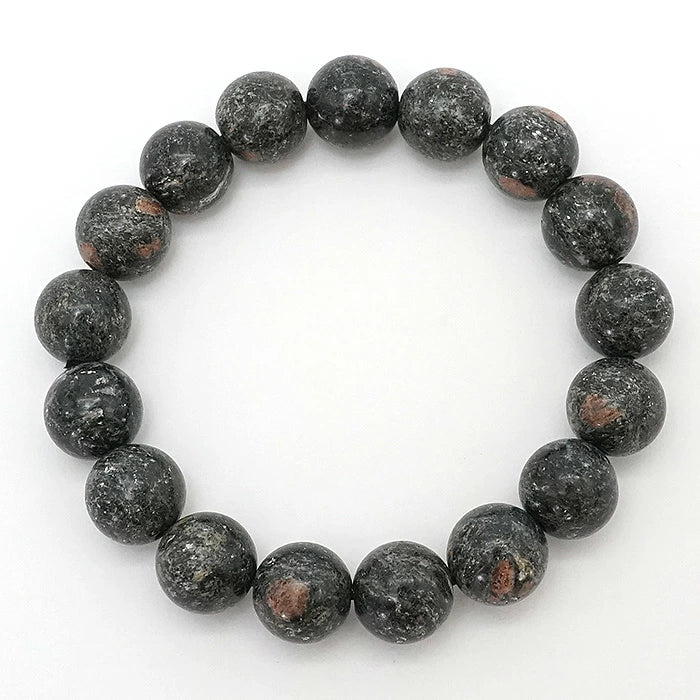 Japan Stones: Black Hide Garnet 12mm SRank bracelet natural stones Health wealth stones