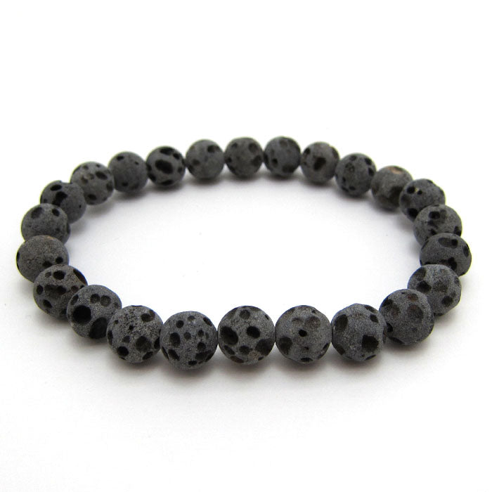 Japan Stones : God’s Caldera Lava Stone 8mm bracelet natural stones Health wealth stones