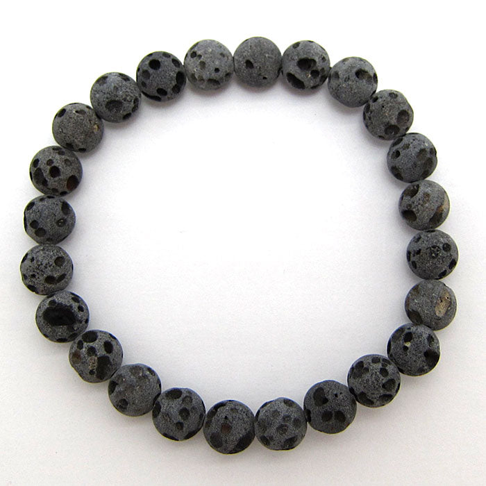 Japan Stones : God’s Caldera Lava Stone 8mm bracelet natural stones Health wealth stones