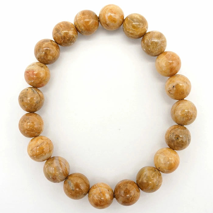 Japan Stones : Kishu YellowStone 10mm bracelet natural stones Health wealth stones