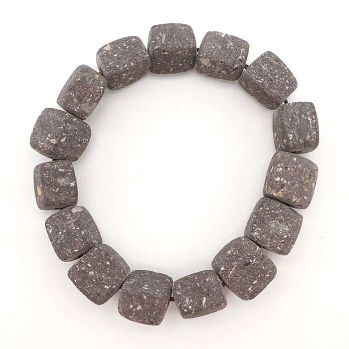 Japan Stones : Yame Stone 12mm square bracelet natural stones Health wealth stones