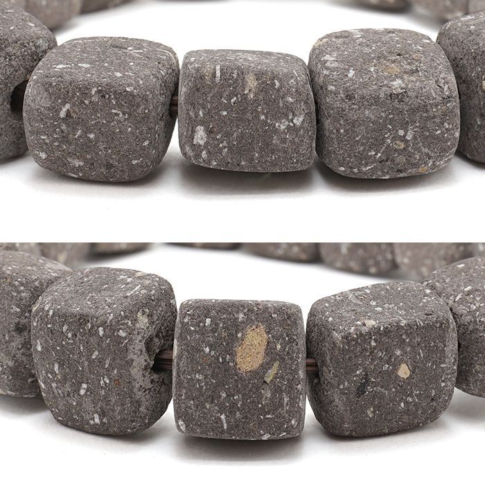 Japan Stones : Yame Stone 12mm square bracelet natural stones Health wealth stones