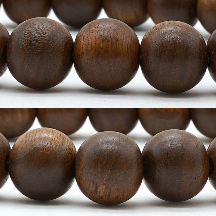 Jindai Muku(东方榆树)10mm - 日本珍贵木材 - 手链天然宝石 健康财富石