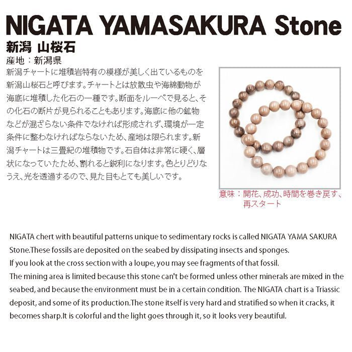 Japan Stones : Niigata Yamasakura Stone 12mm natural stones Health wealth stones