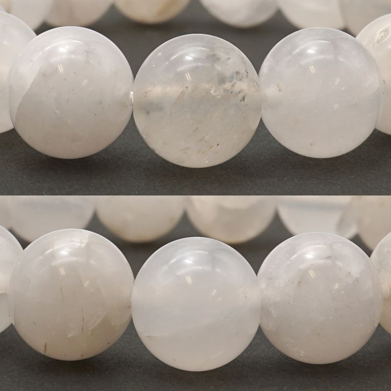 Japan Stones : Onokoro Quartz 12mm AAARANK White bracelet natural stones Health wealth stones