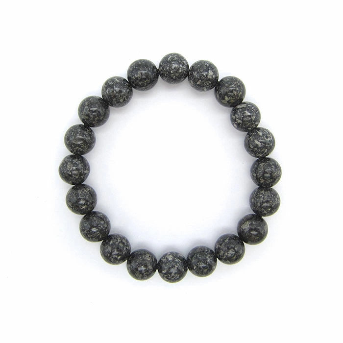 Japan Stones : ONTAKE Black Stone 10mm bracelet natural stones Health wealth stones