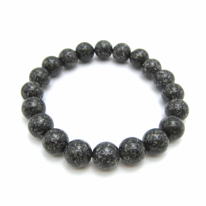 Japan Stones : ONTAKE Black Stone 10mm bracelet natural stones Health wealth stones
