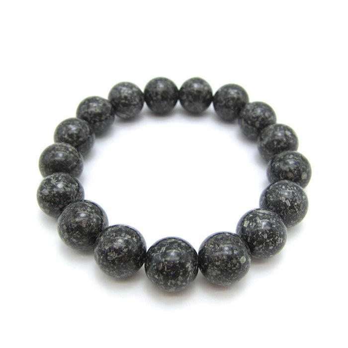 Japan Stones : ONTAKE Black Stone 12mm bracelet natural stones Health wealth stones