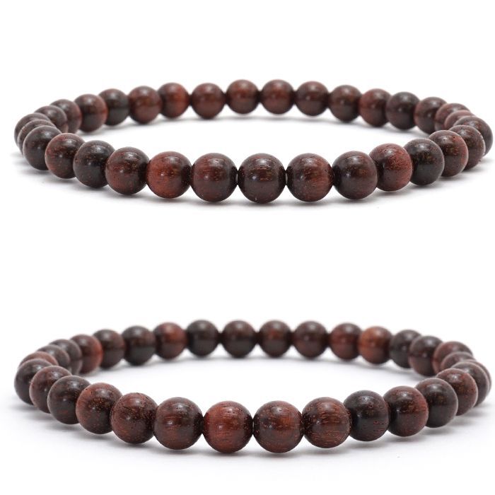 World wood (indonesia) - Rosewood 6mm bracelet natural stones Health wealth