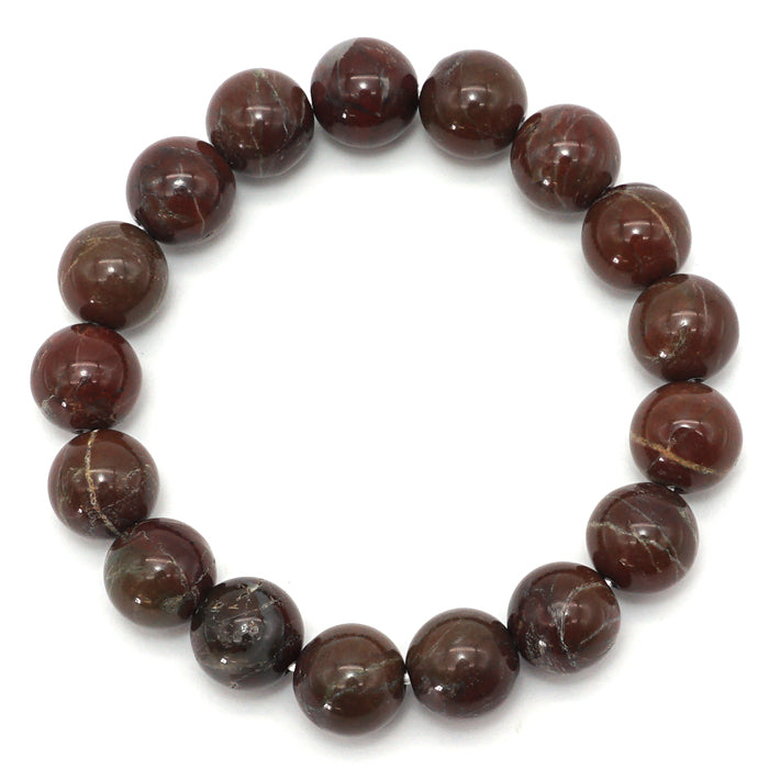 Japan Stones : KISHU Redstone 12mm bracelet natural stones Health wealth stones