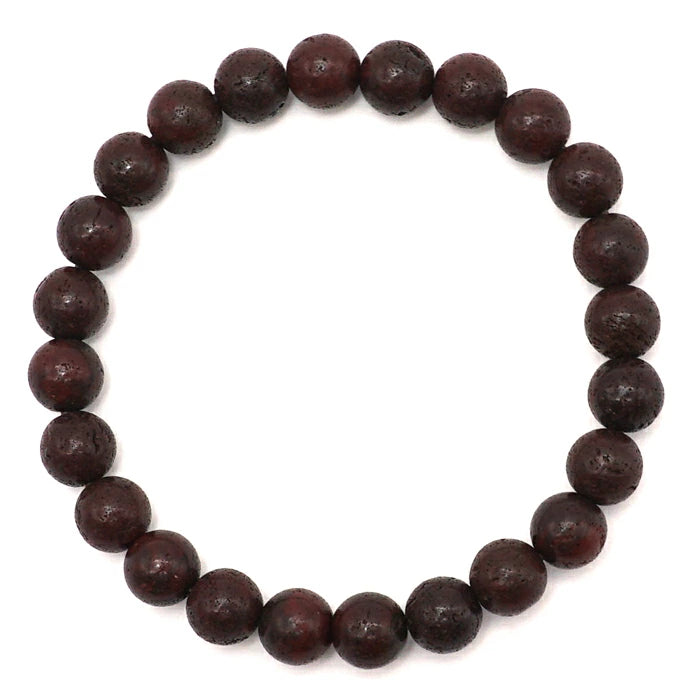 Japan Stones : Red Scoria 8mm bracelet natural stones Health wealth stones