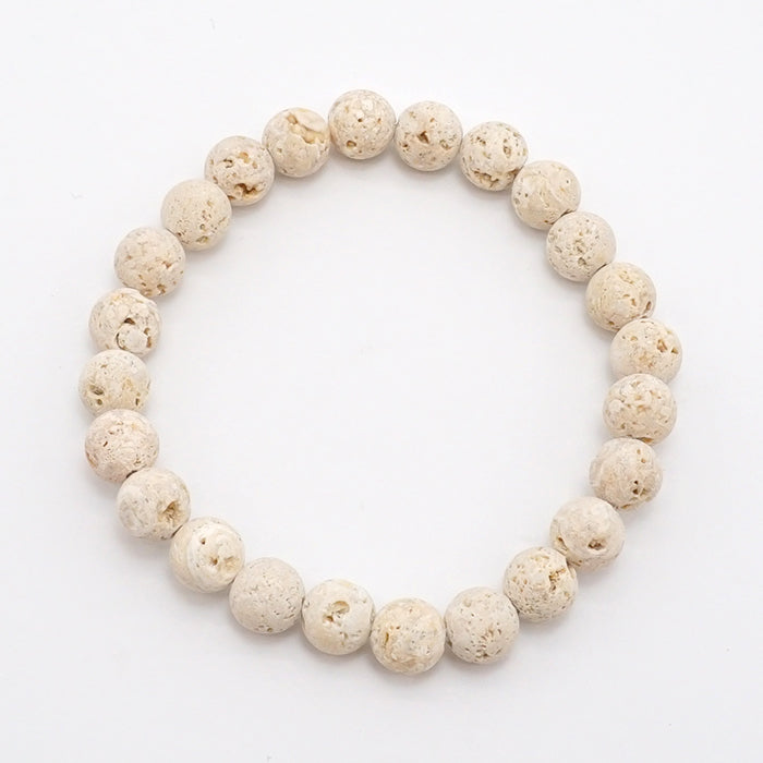 Japan Stones : Ryukyu Limestone 8mm bracelet natural stones Health wealth stones