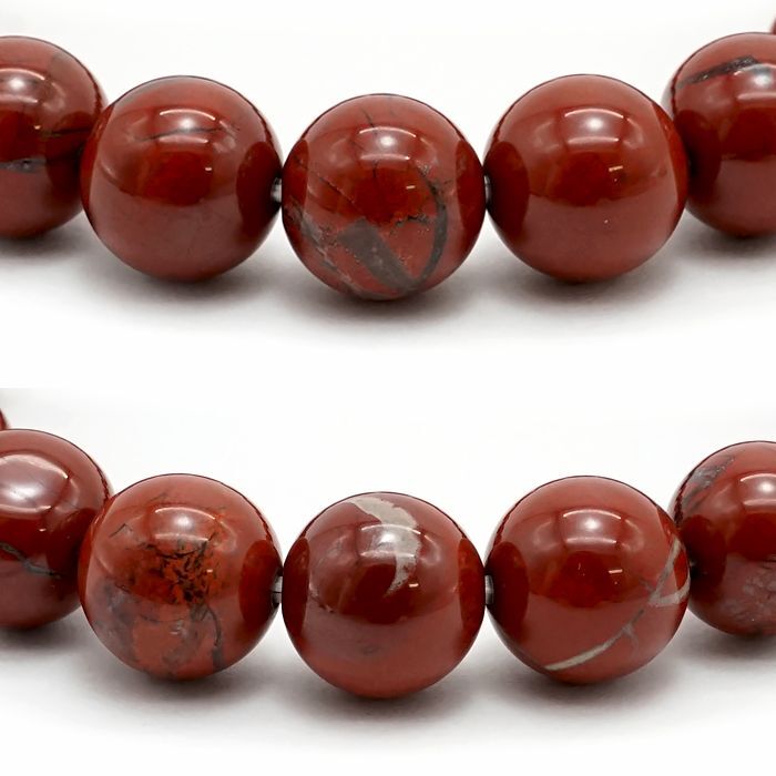 Japan Stones : Sado Akadama 10mm bracelet natural stones Health wealth stones