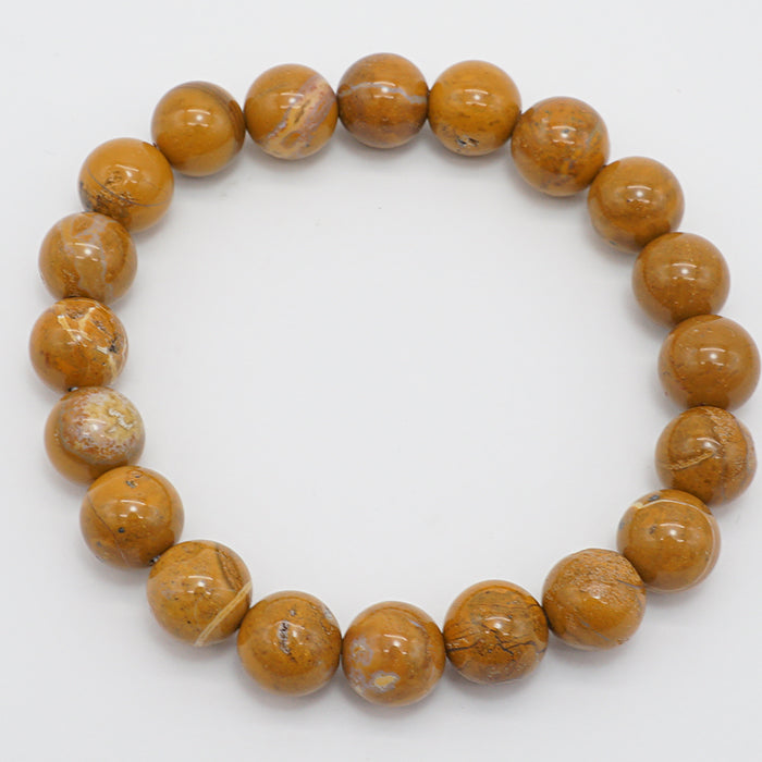 Japan Stones : SADO YUFUOGYOKU 10mm bracelet natural stones Health wealth stones