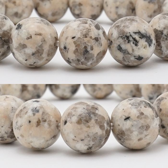 Japan Stones : Octopus Stone (InuyamaStone) White 12mm bracelet natural stones Health wealth stones
