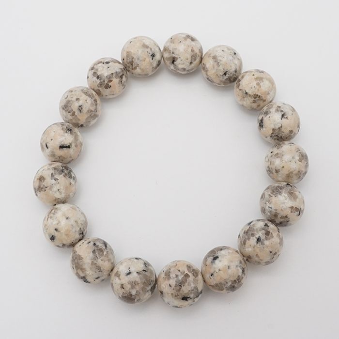 Japan Stones : Octopus Stone (InuyamaStone) White 12mm bracelet natural stones Health wealth stones