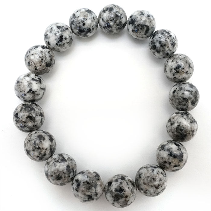 Japan Stones : Takine Granite 12mm bracelet natural stones Health wealth stones