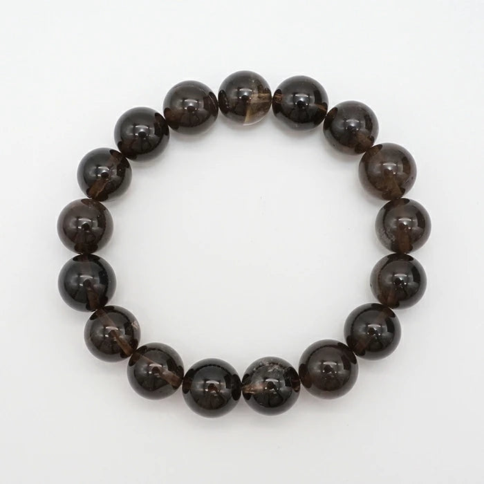 Japan Stones : Yamanashi Kurobera Black Quatz 12mm bracelet natural stones Health wealth stones