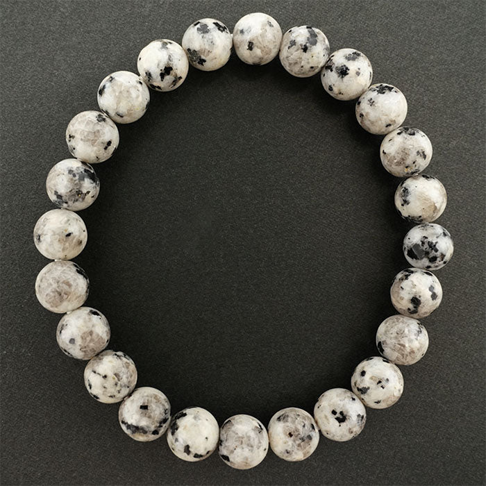 Japan Stones : YOSHIMA Angel Snow Light 8mm bracelet natural stones Health wealth stones