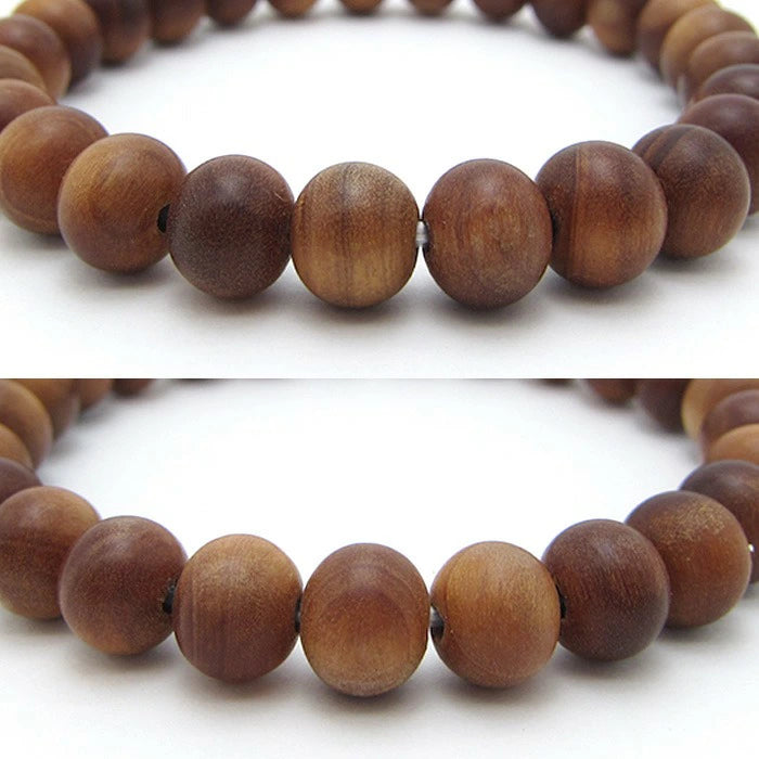 World Powers Wood (Indo) -  Sandal Wood 8mm bracelet natural stones Health wealth stone