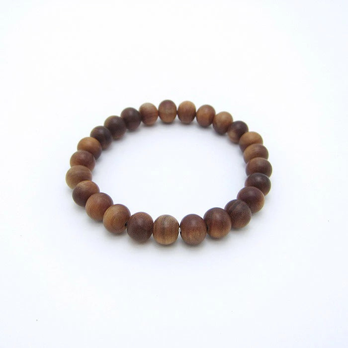 World Powers Wood (Indo) -  Sandal Wood 8mm bracelet natural stones Health wealth stone