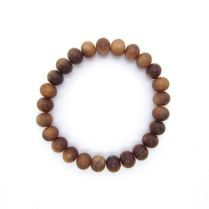 World Powers Wood (Indo) -  Sandal Wood 8mm bracelet natural stones Health wealth stone