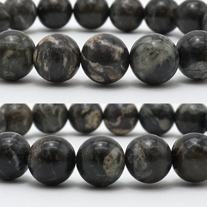 Japan Stones : Yamato Kouseki A Rank Black 10mm bracelet natural stones Health wealth stones