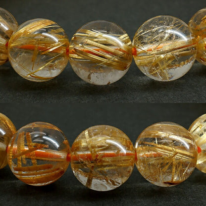 Titin Rutile Quartz 10mm bracelet (One-of-a-kind) [01011001007602205001]