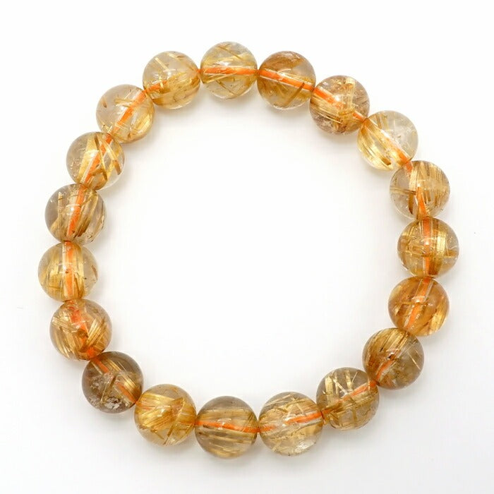 Titin Rutile Quartz 10mm bracelet (One-of-a-kind) [01011001007602205001]
