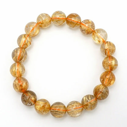 Titin Rutile Quartz 10mm bracelet (One-of-a-kind) [01011001007602205001]