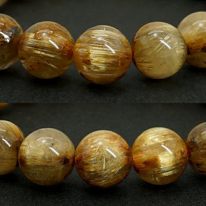 Cat’s Eye Gold Rutilated Quartz 10.5mm bracelet (One-of-a-kind) [01011001007602310003]