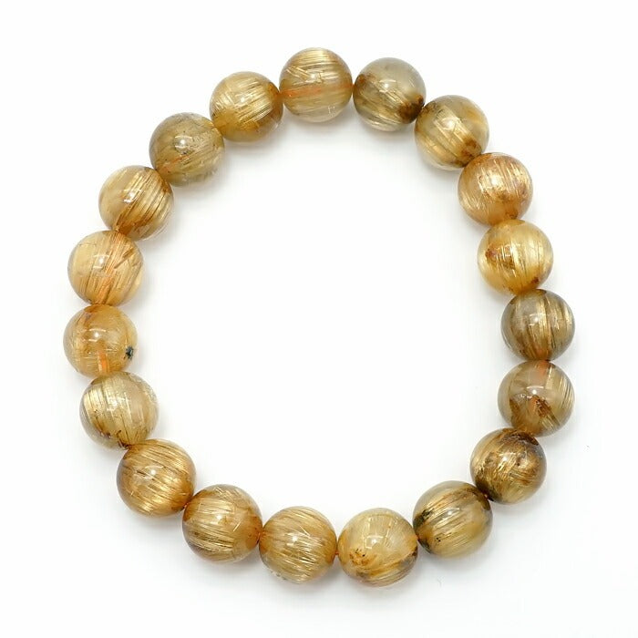 Cat’s Eye Gold Rutilated Quartz 10.5mm bracelet (One-of-a-kind) [01011001007602310003]