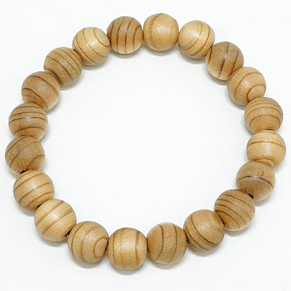 Nikko Cedar 10mm Bracelet with Toshogu Shrine Seal Wooden Gift Box Included Tochigi Japan 400-Year-Old Japanese Cedar Nikko Toshogu Shrine Tokugawa Ieyasu Rare Sacred Wood Natural Wood Jewelry POWERSWOOD (コピー)