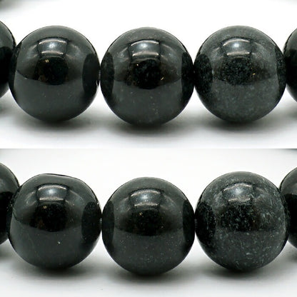 Itoigawa Jade black 10mm bracelet (One-of-a-kind) Japan Stone [12011001091502309001]