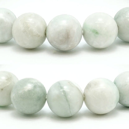 Itoigawa Jade white green 10mm bracelet (One-of-a-kind) Japan Stone [12011001091502408006]