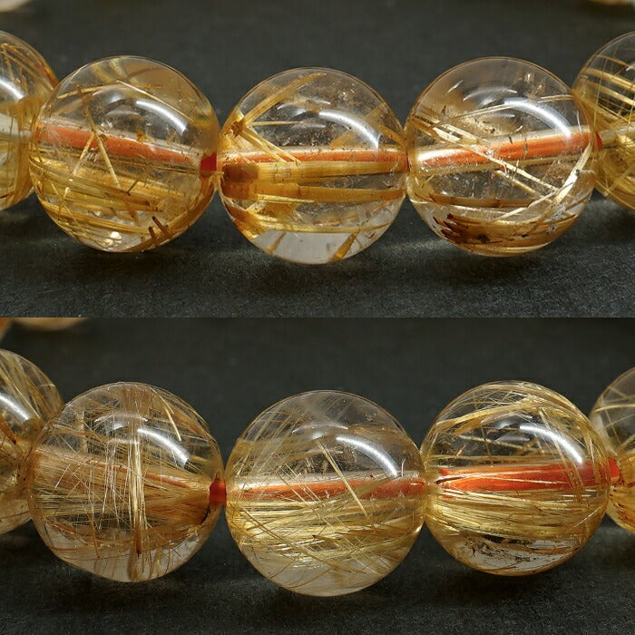 Titin Rutile Quartz 11.8mm bracelet (One-of-a-kind) [01011101007602205009]