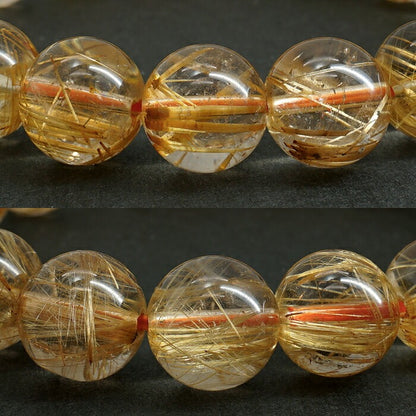 Titin Rutile Quartz 11.8mm bracelet (One-of-a-kind) [01011101007602205009]