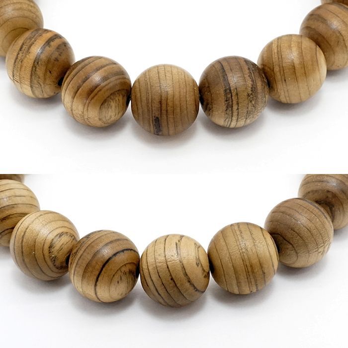 Jindai Koya Pine 12mm - 日本名貴木材 - 手鍊天然寶石健康樹寶石
