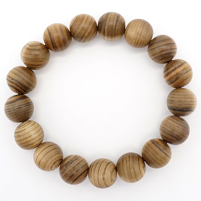Jindai Koya Pine 12mm - 日本名貴木材 - 手鍊天然寶石健康樹寶石