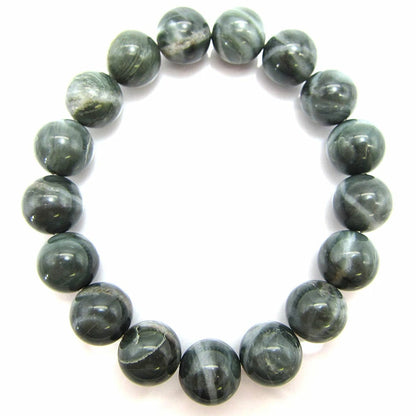 Japan Stones Birthstone: Novembe Solomonite™️ 12mm  A Rank bracelet natural stones Health wealth stones