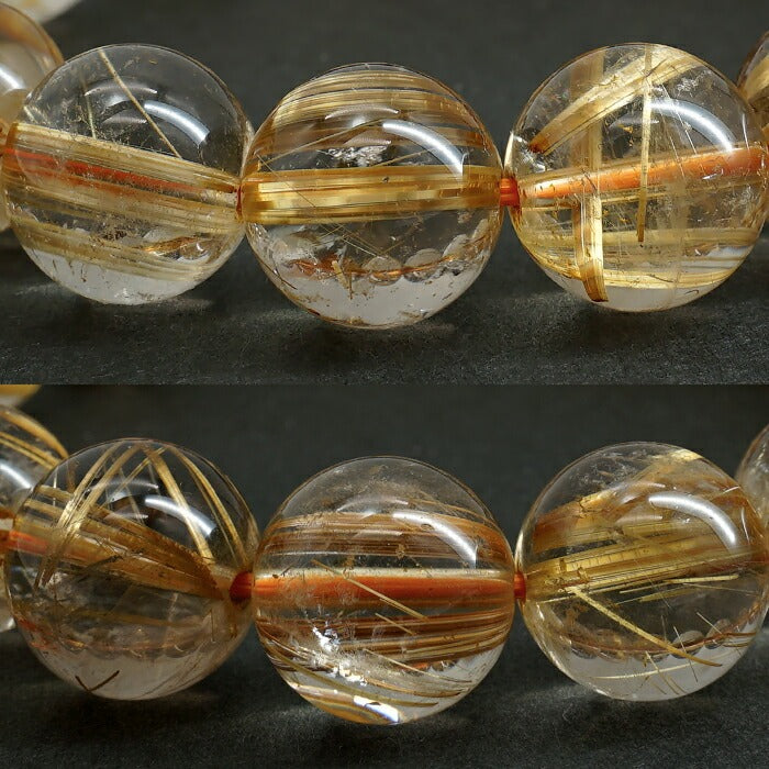 Titin Rutile Quartz 12.5mm bracelet (One-of-a-kind) [01011201007602205001]